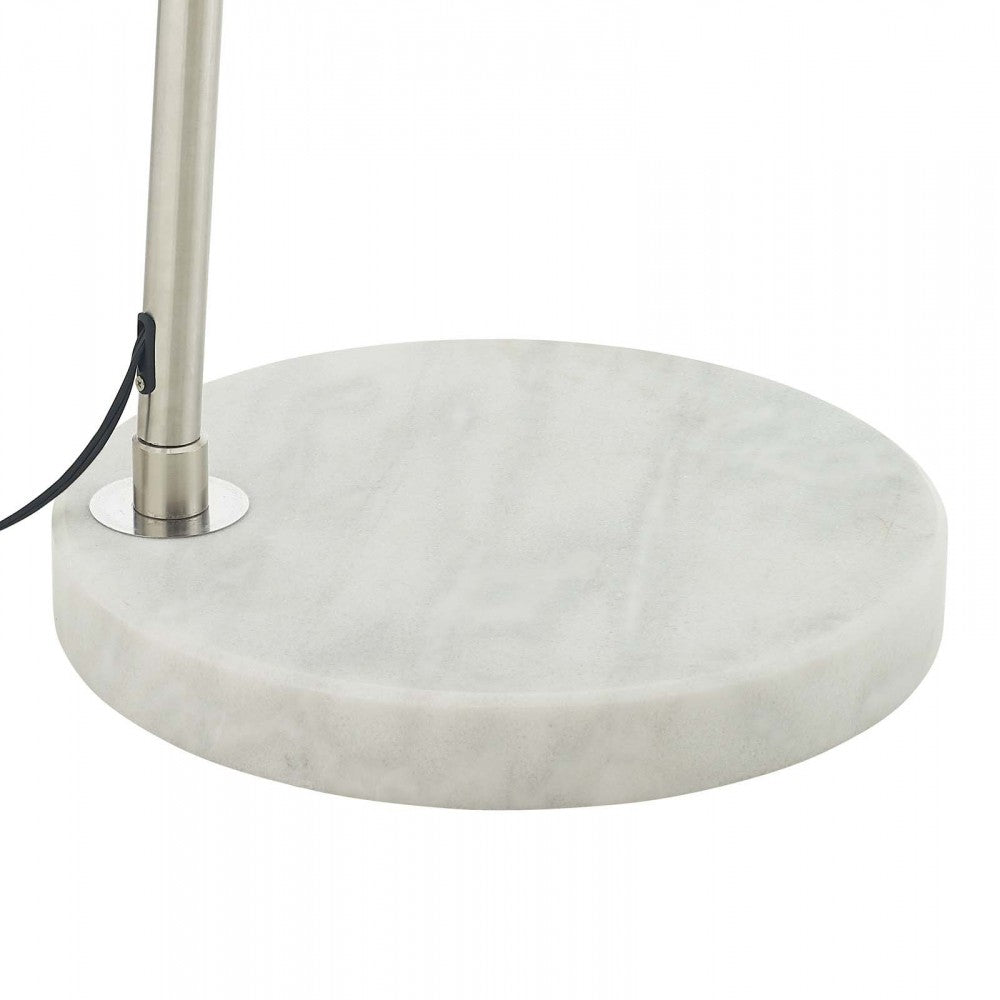 Sunflower Round Marble Base Floor Lamp, Clear