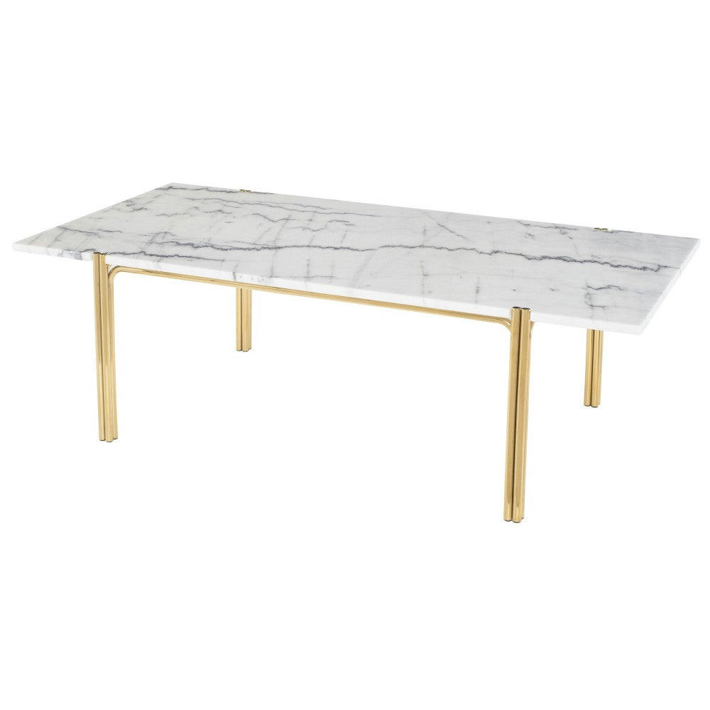 Sussur White Stone Coffee Table, HGNA507