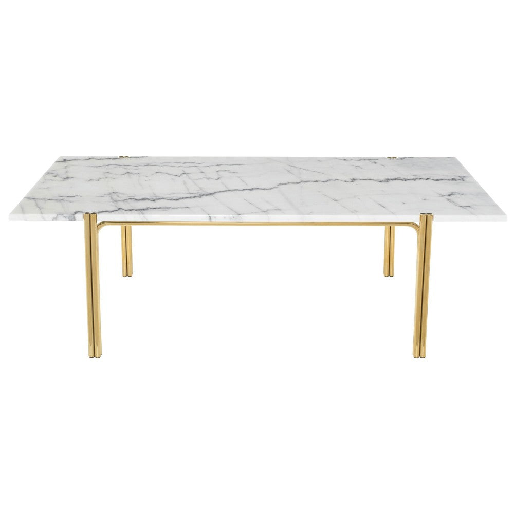 Sussur White Stone Coffee Table, HGNA507