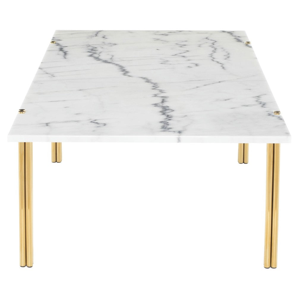 Sussur White Stone Coffee Table, HGNA507