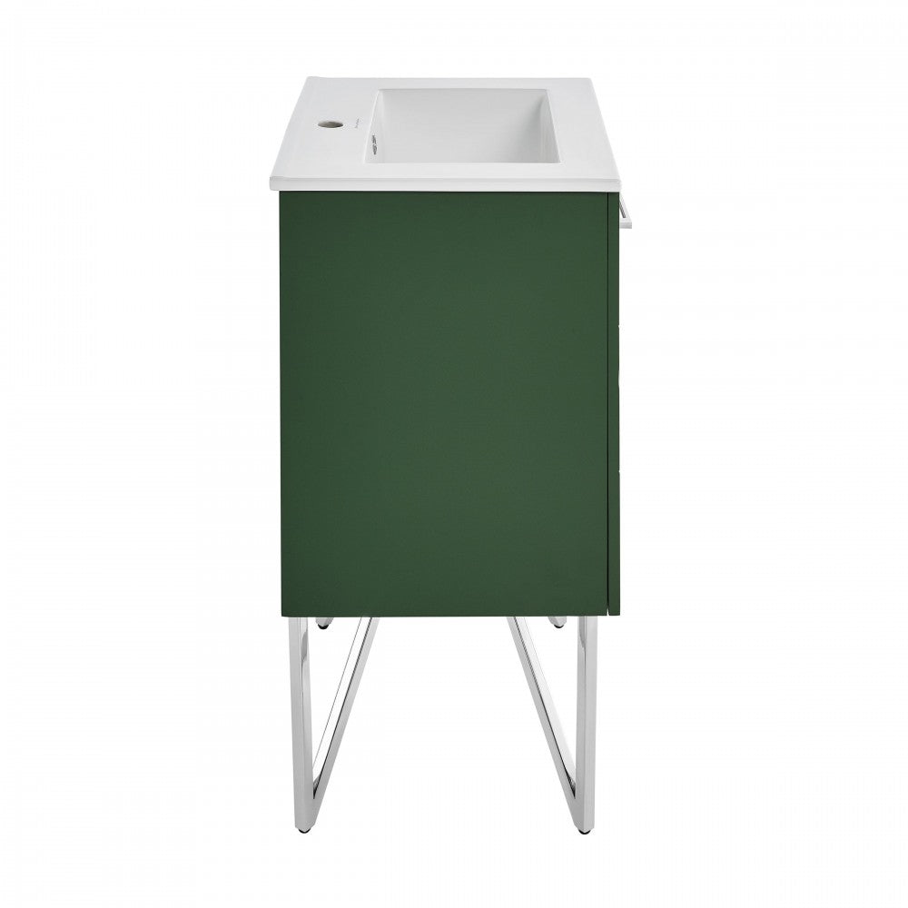 Swiss Madison Annecy 24" Bathroom Vanity in Atlas Green