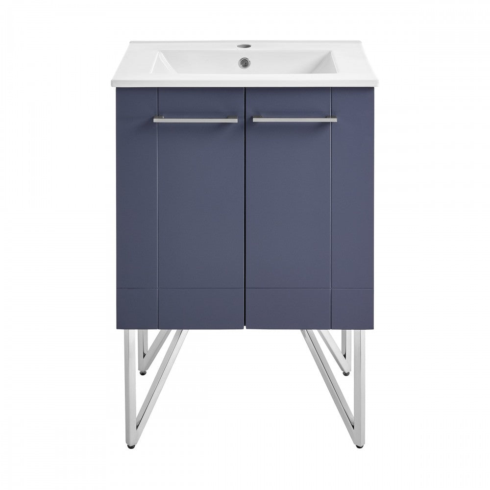 Swiss Madison Annecy 24" Bathroom Vanity in Cinder Purple