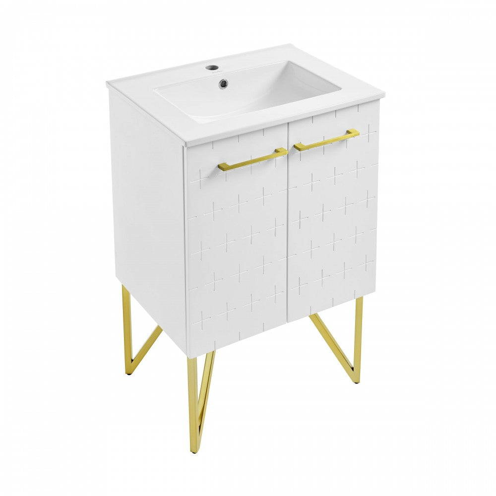 Swiss Madison Annecy 24" Bathroom Vanity in Galaxy White