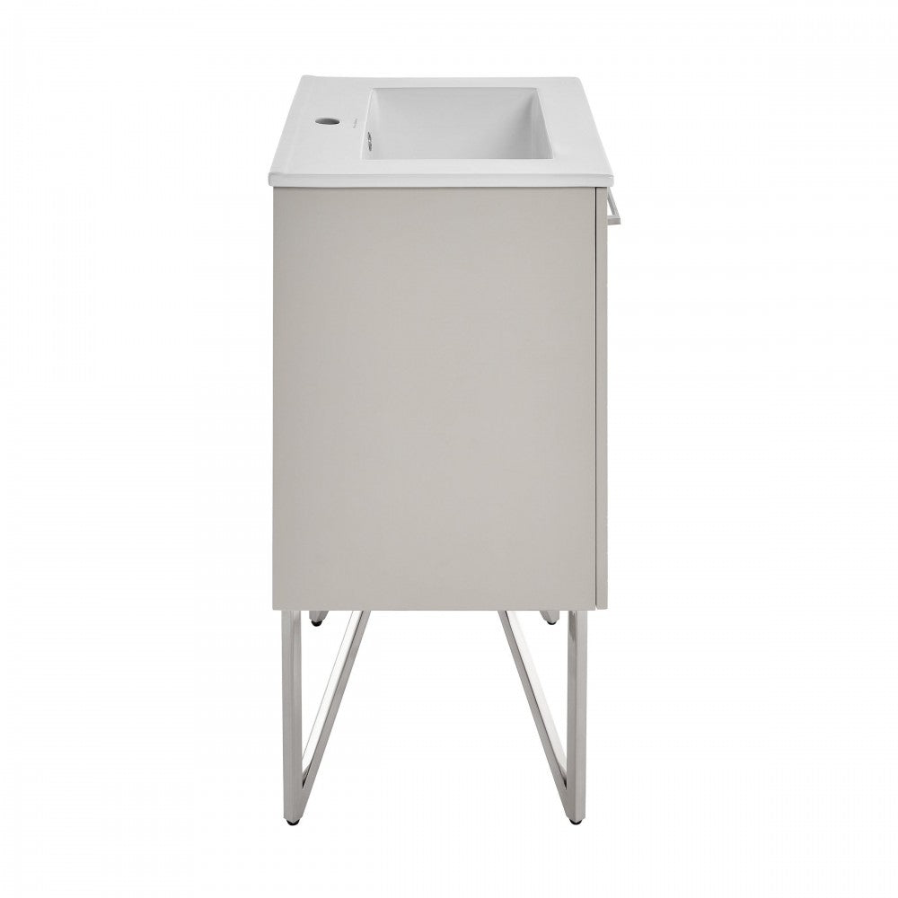 Swiss Madison Annecy 24" Bathroom Vanity in Mayhem Greige