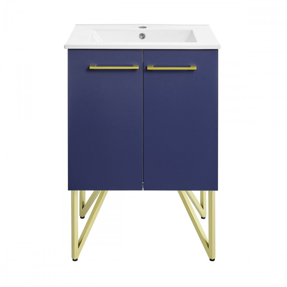 Swiss Madison Annecy 24 Bathroom Vanity in Navy Blue