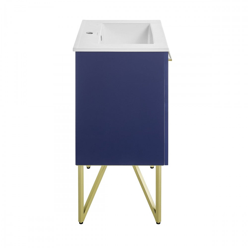 Swiss Madison Annecy 24 Bathroom Vanity in Navy Blue