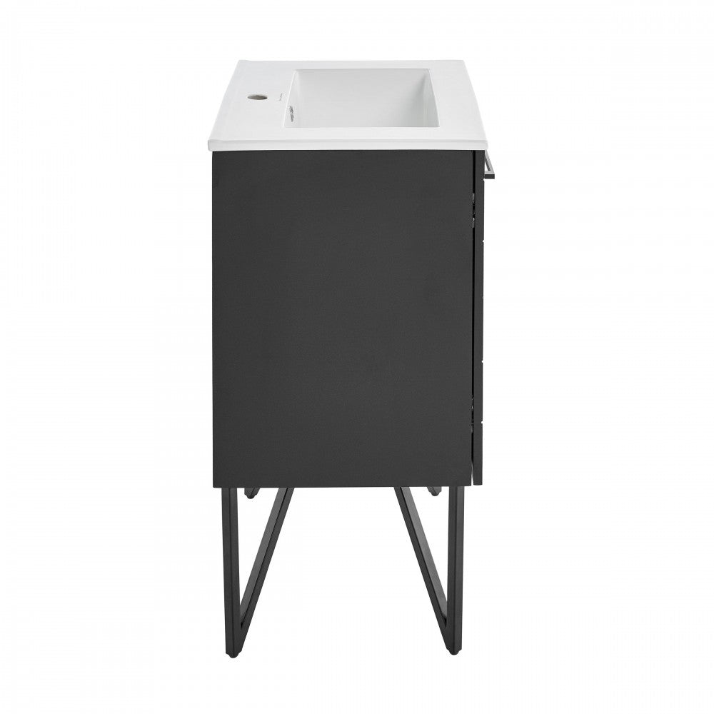 Swiss Madison Annecy 24" Bathroom Vanity in Phantom Black