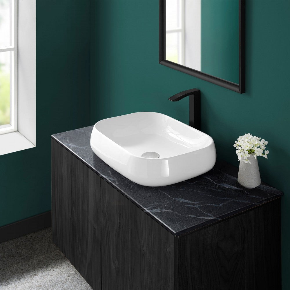 Swiss Madison Chateau 22 Square Ceramic Vessel Sink