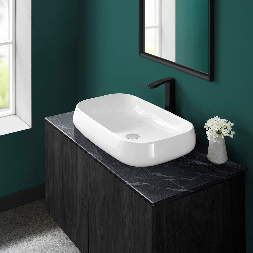 Swiss Madison Chateau 28 Rectangle Ceramic Vessel Sink