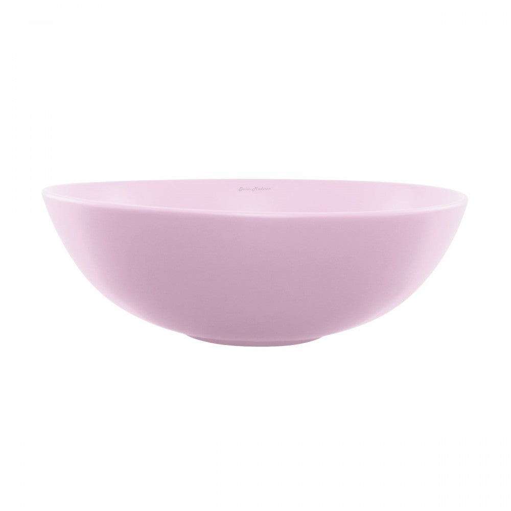 Swiss Madison Classe 16 Color Ceramic Sink in Matte Pink
