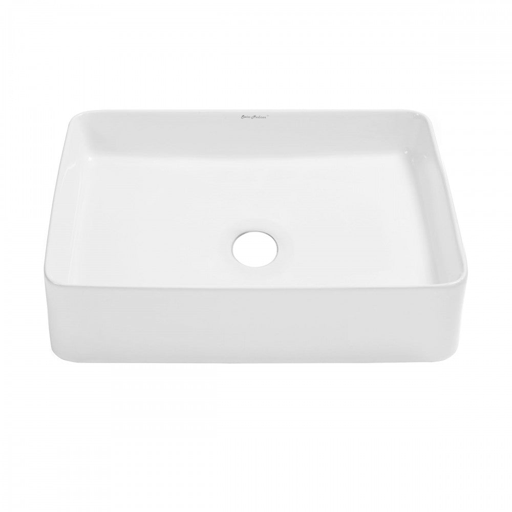 Swiss Madison Concorde 19 Rectangle Ceramic Vessel Sink
