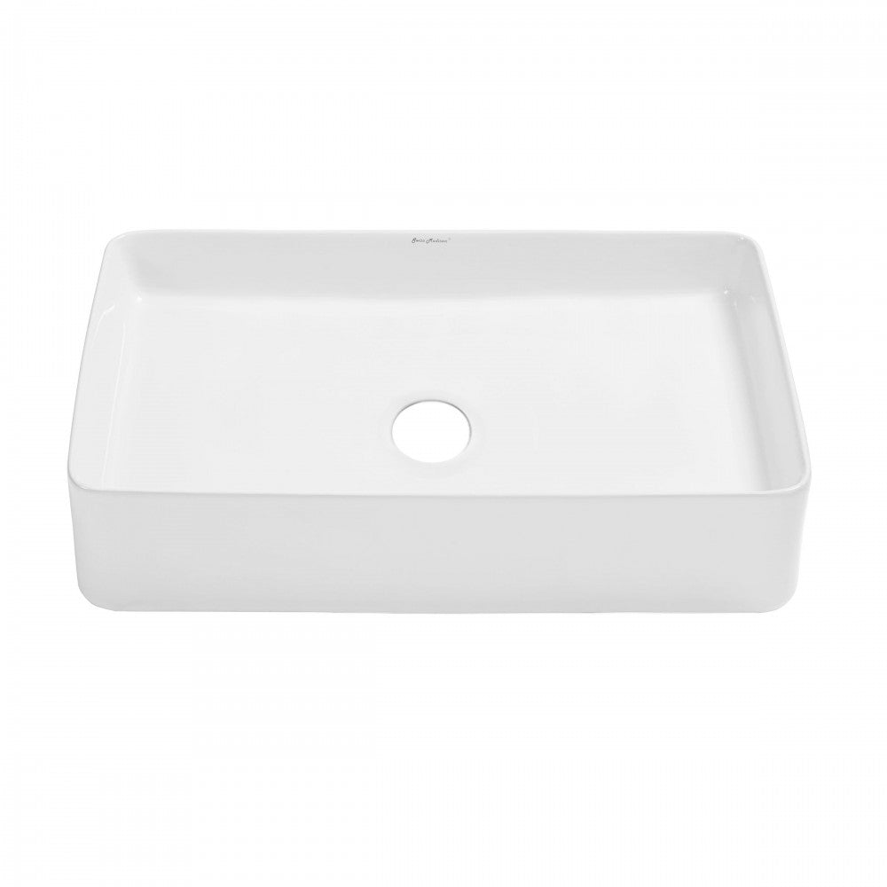 Swiss Madison Concorde 24 Rectangle Ceramic Vessel Sink