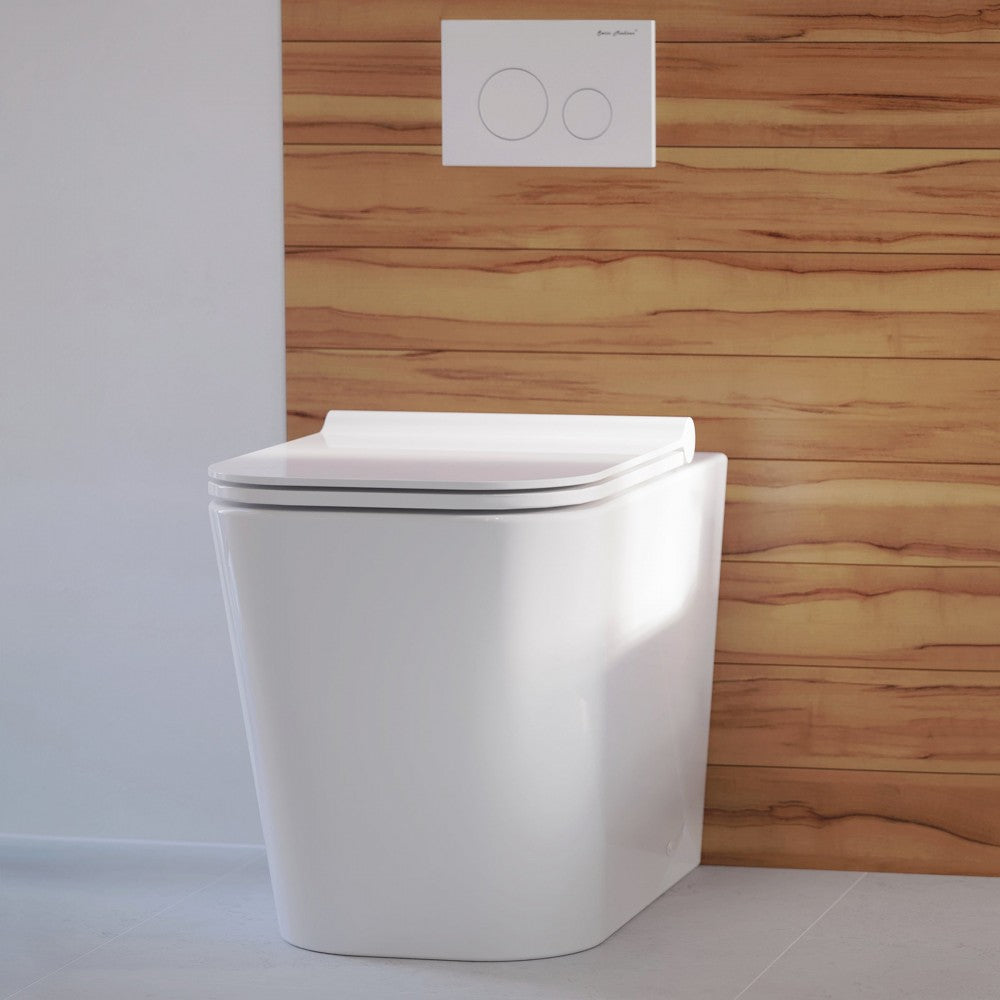 Swiss Madison Concorde Back-to-Wall Square Toilet Bowl