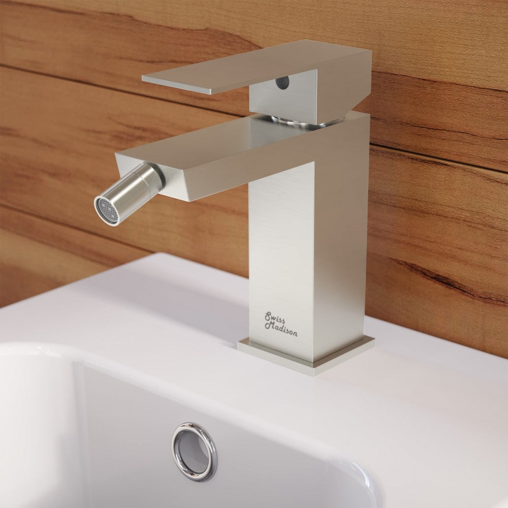 Swiss Madison Concorde Bidet Faucet in Nickel