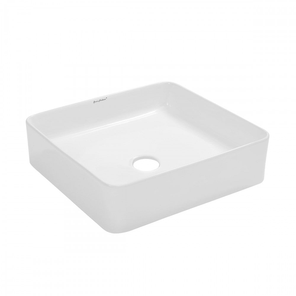 Swiss Madison Concorde Ceramic Square Vessel Sink