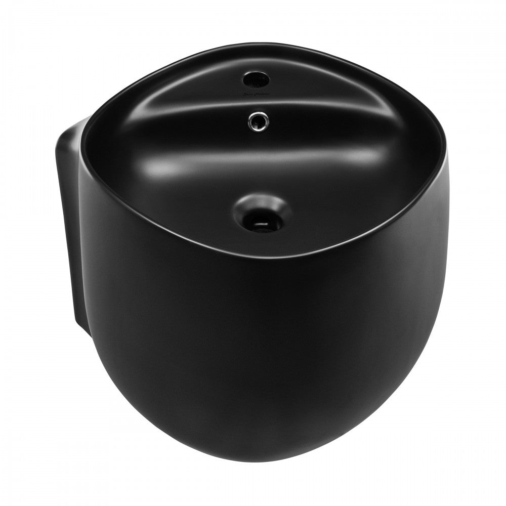 Swiss Madison Ivy Wall-Mount Sink in Matte Black