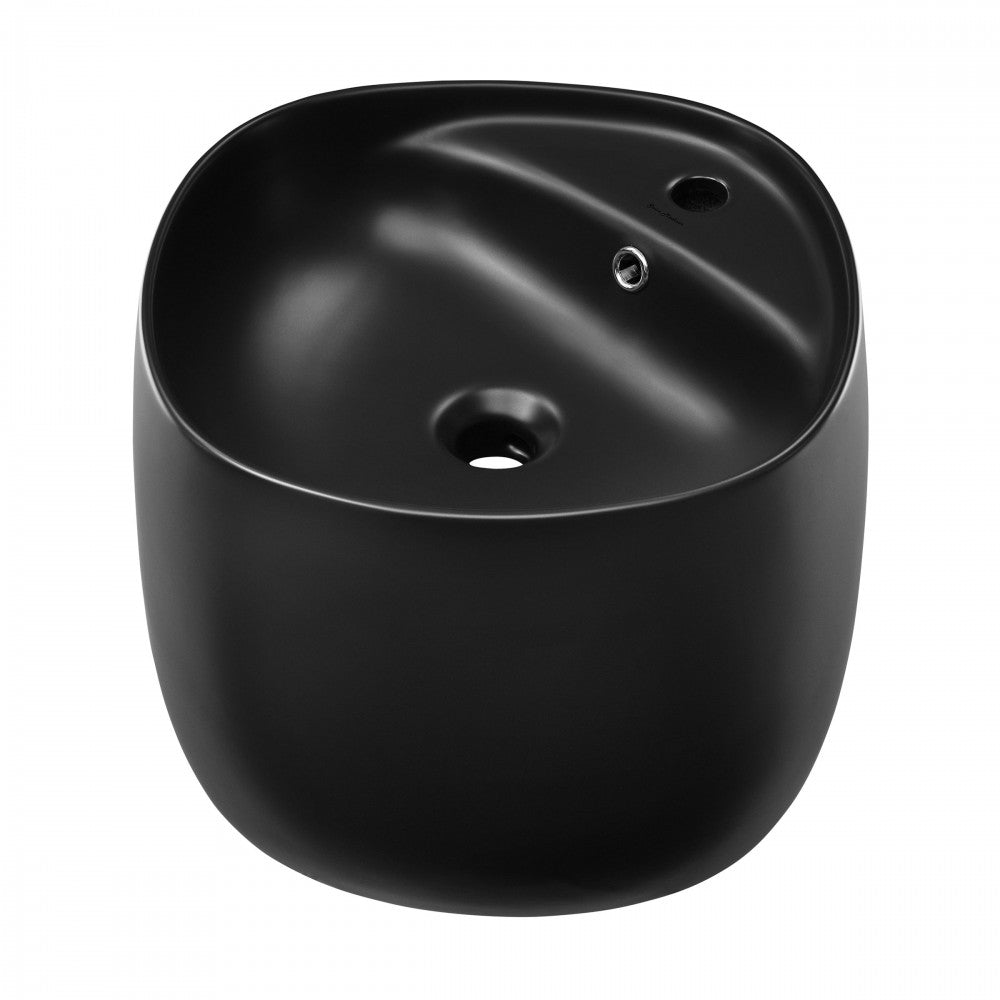 Swiss Madison Ivy Wall-Mount Sink in Matte Black