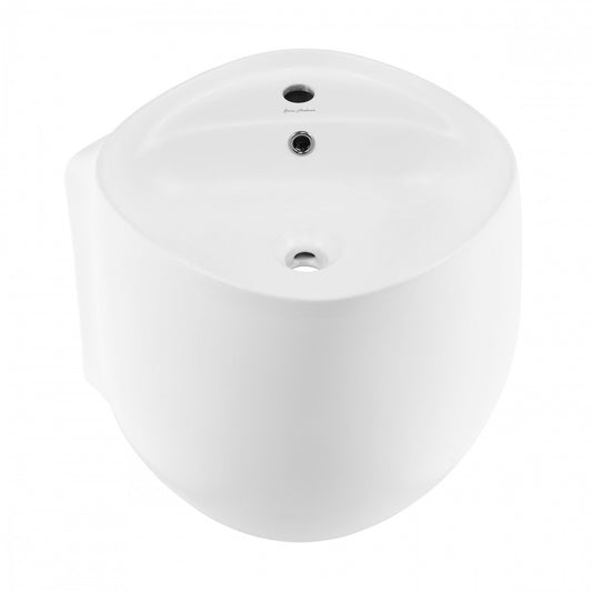 Swiss Madison Ivy Wall-Mount Sink in Matte White