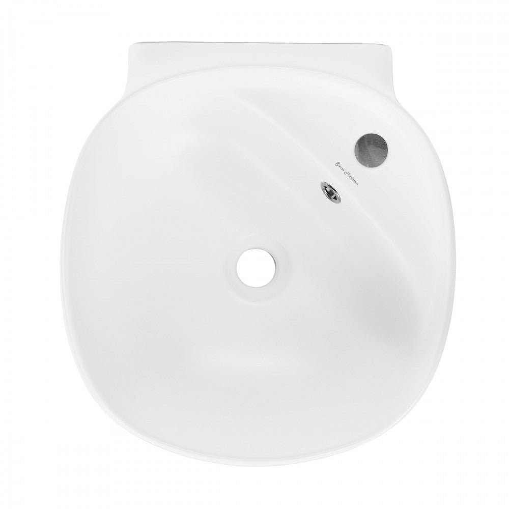 Swiss Madison Ivy Wall-Mount Sink in Matte White