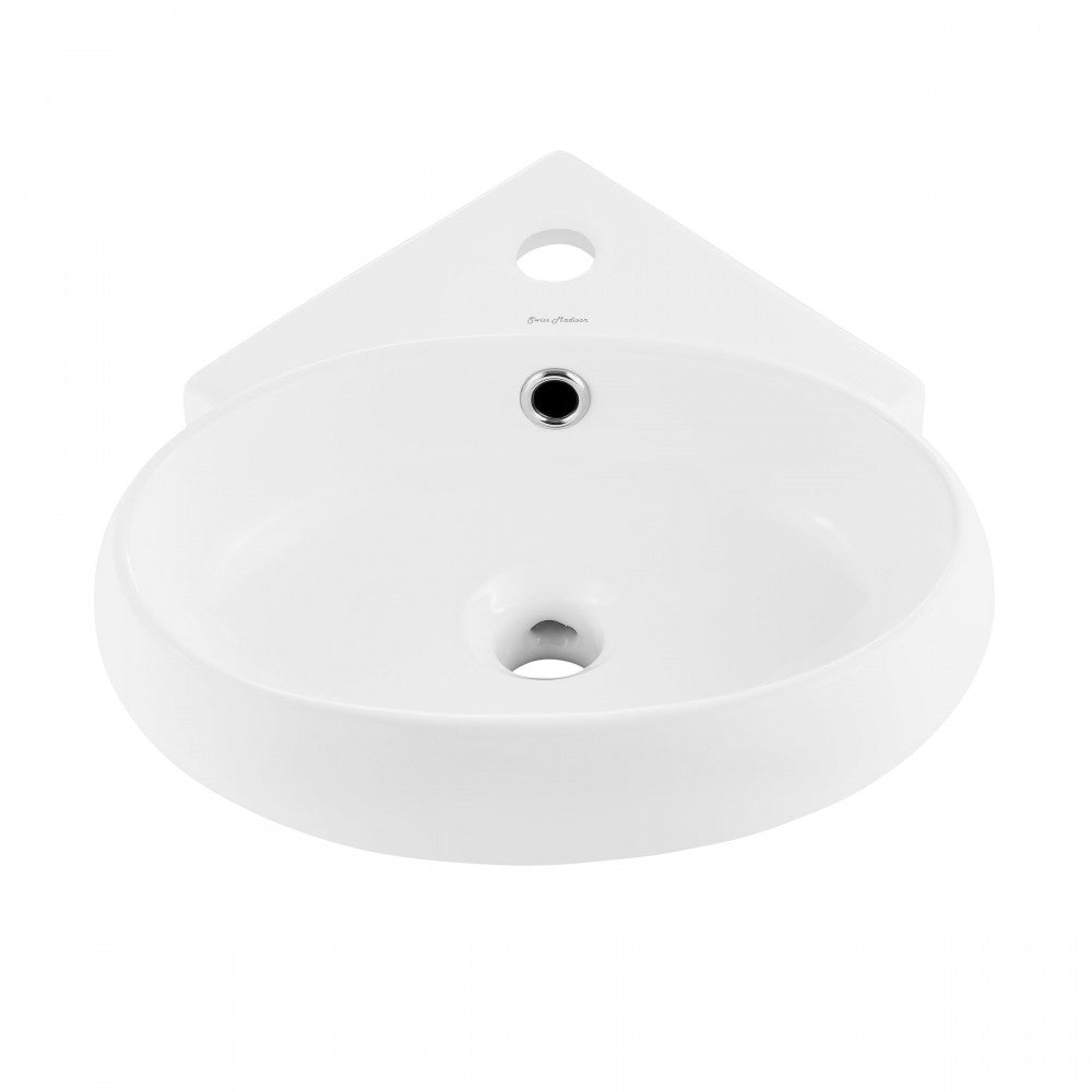 Swiss Madison Plasir Corner Wall Hung Sink
