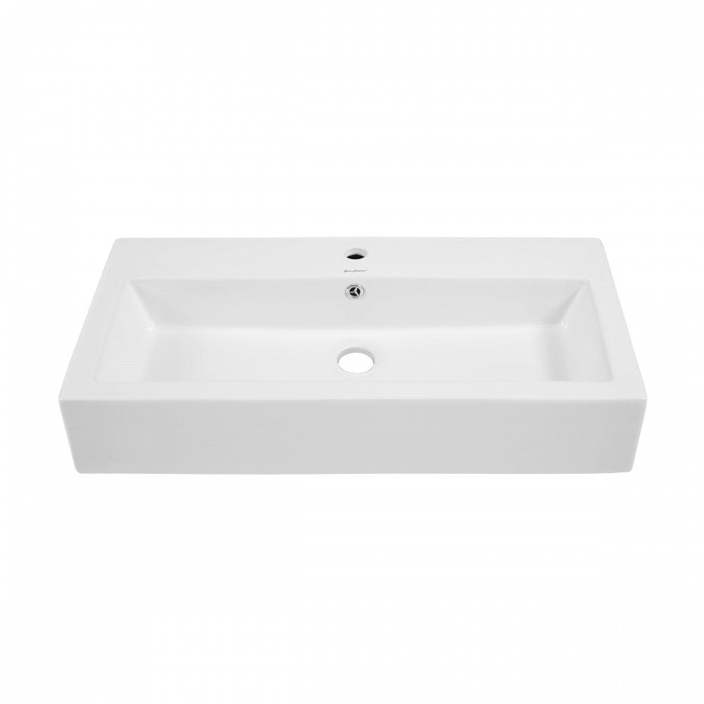 Swiss Madison Voltaire Wide Rectangle Vessel Sink