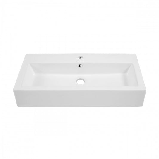 Swiss Madison Voltaire Wide Rectangle Vessel Sink