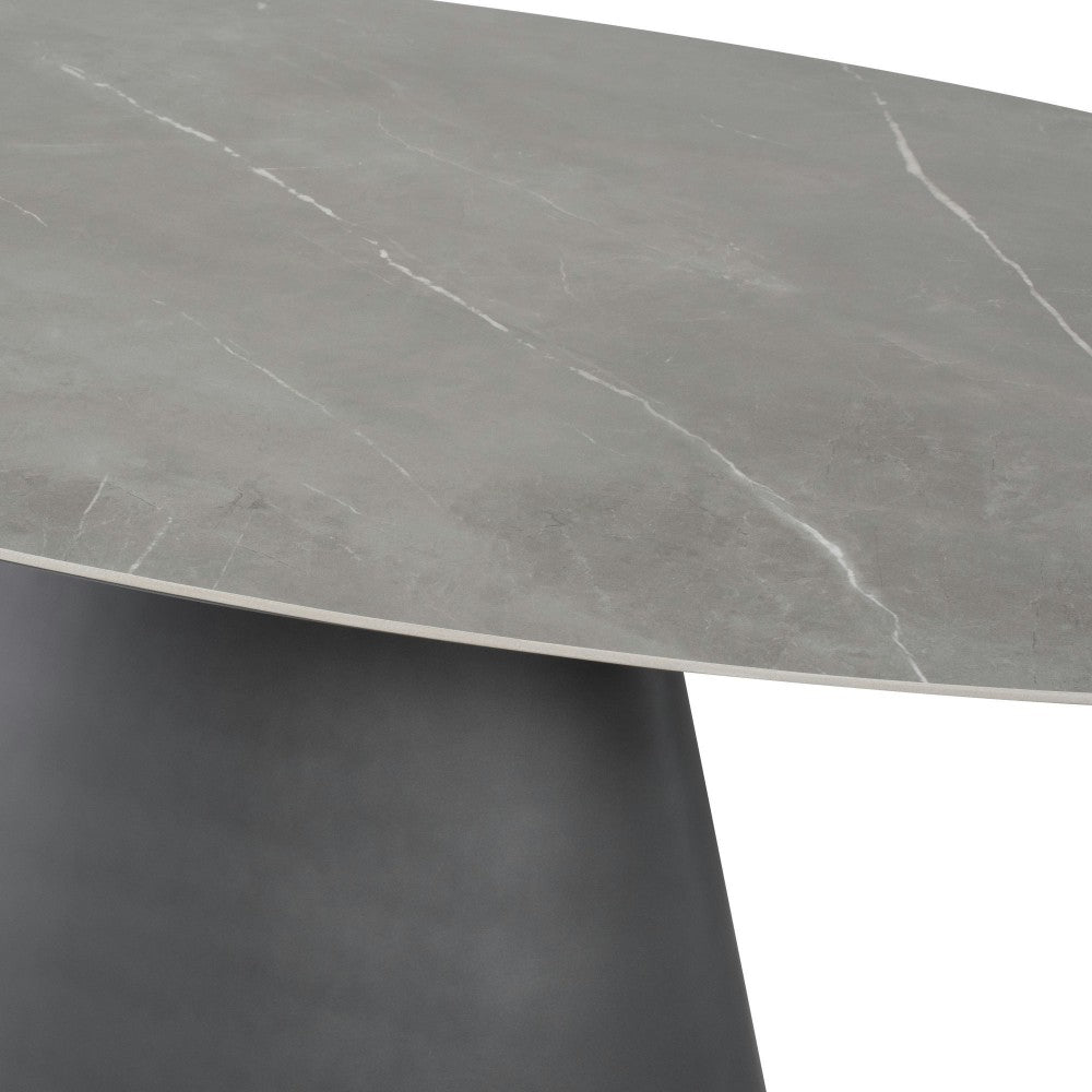 Taji Gray Ceramic Dining Table, HGNE323