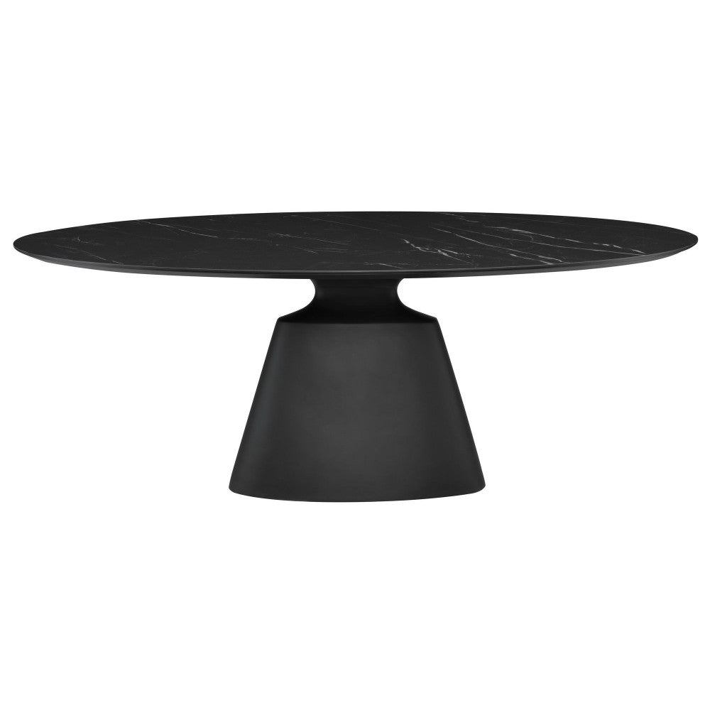 Taji Black Ceramic Dining Table, HGNE285