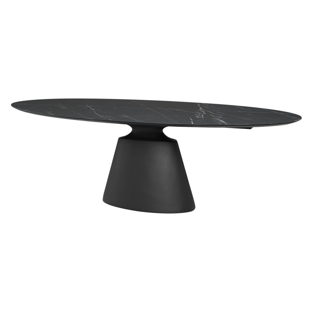 Taji Black Ceramic Dining Table, HGNE294