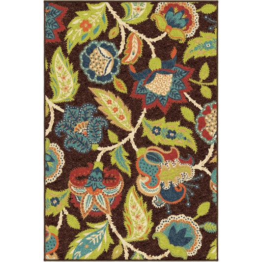 Orian Veranda Ethridge Brown 62"X90"