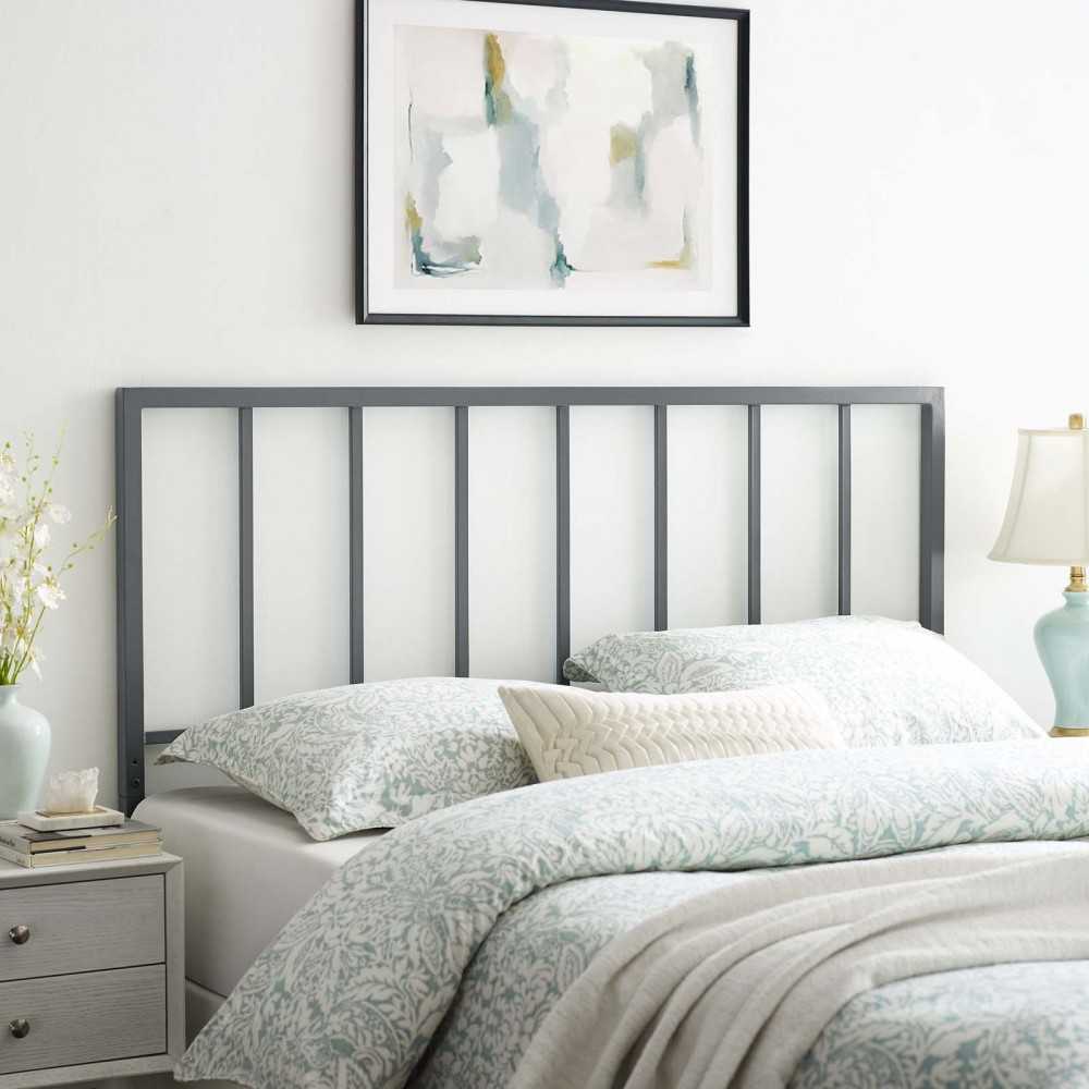 Tatum Full Metal Headboard, Gray