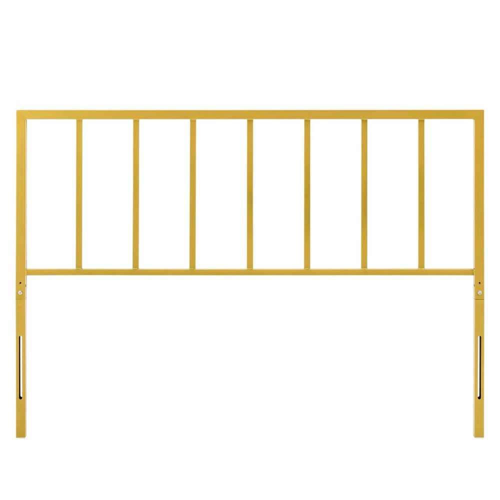 Tatum King Metal Headboard, Gold