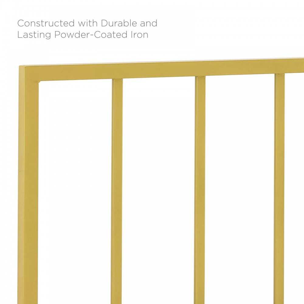 Tatum Twin Metal Headboard, Gold