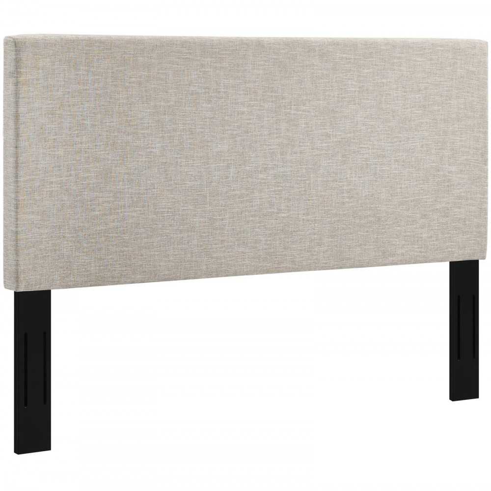 Taylor Full / Queen Upholstered Linen Fabric Headboard, Beige