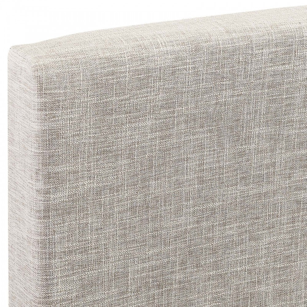 Taylor Full / Queen Upholstered Linen Fabric Headboard, Beige