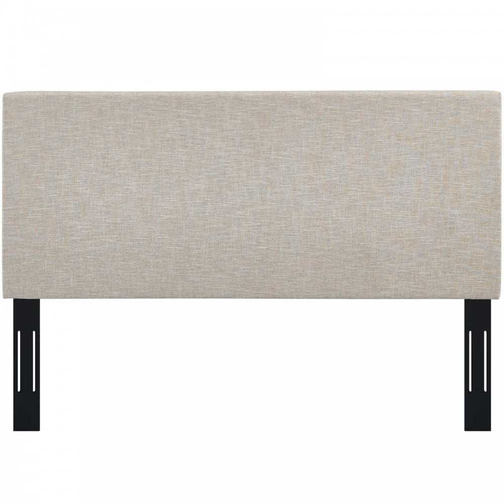 Taylor Full / Queen Upholstered Linen Fabric Headboard, Beige