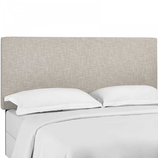 Taylor Twin Upholstered Linen Fabric Headboard, Beige