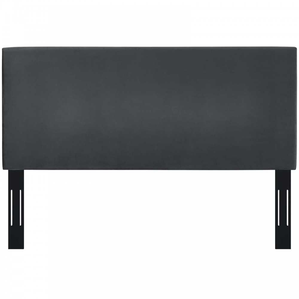 Taylor Twin Upholstered Performance Velvet Headboard, Gray