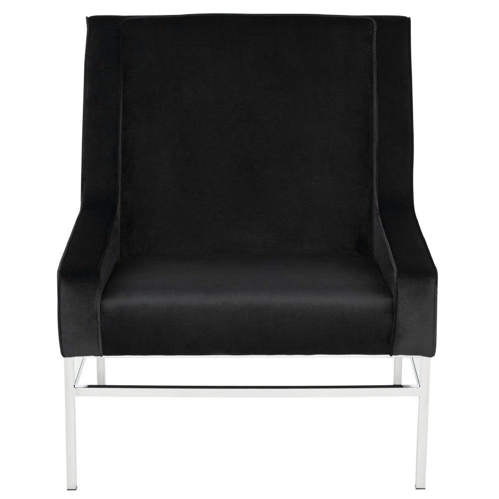 Theodore Black Fabric Occasional Chair