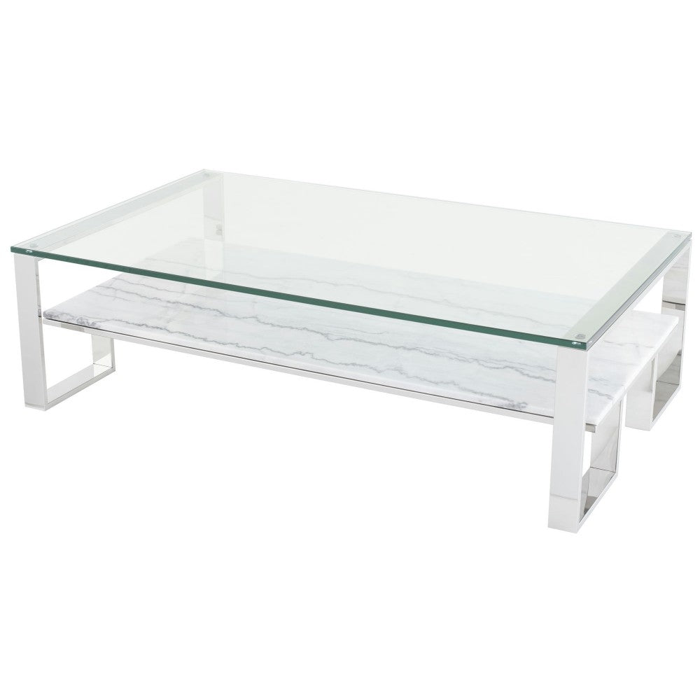 Tierra White Stone Coffee Table, HGNA512