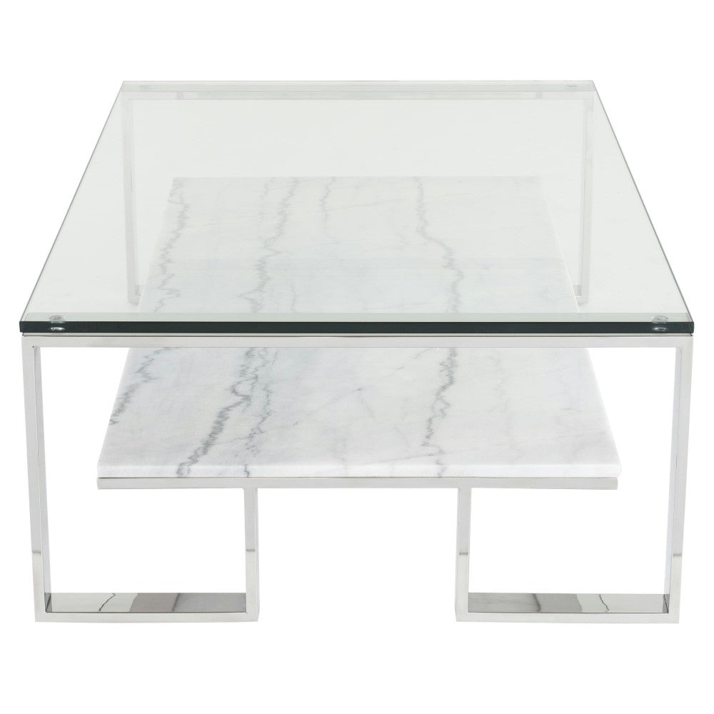 Tierra White Stone Coffee Table, HGNA512