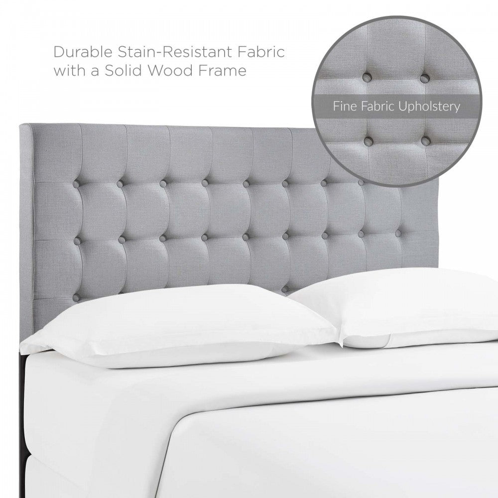 Tinble Queen Upholstered Fabric Headboard