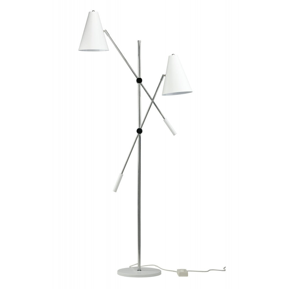Tivat White Metal Floor Lighting