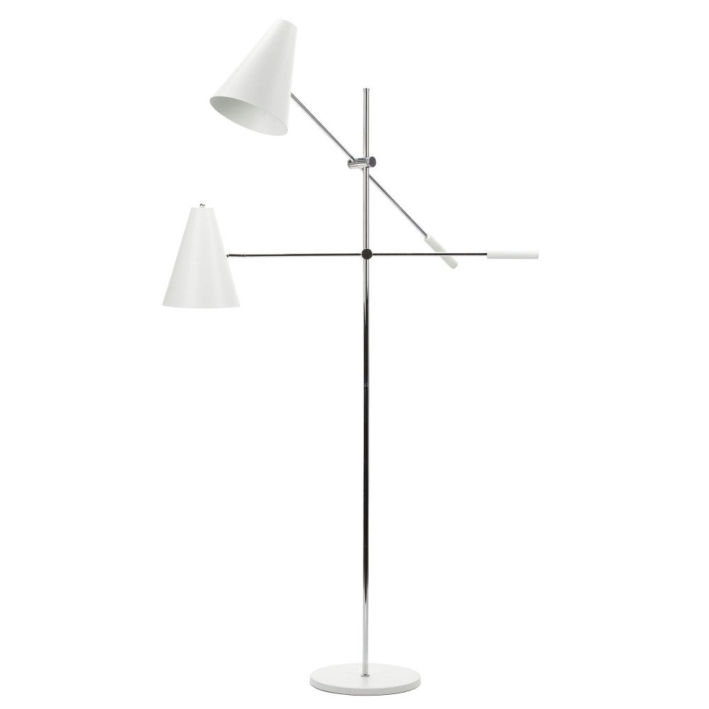 Tivat White Metal Floor Lighting