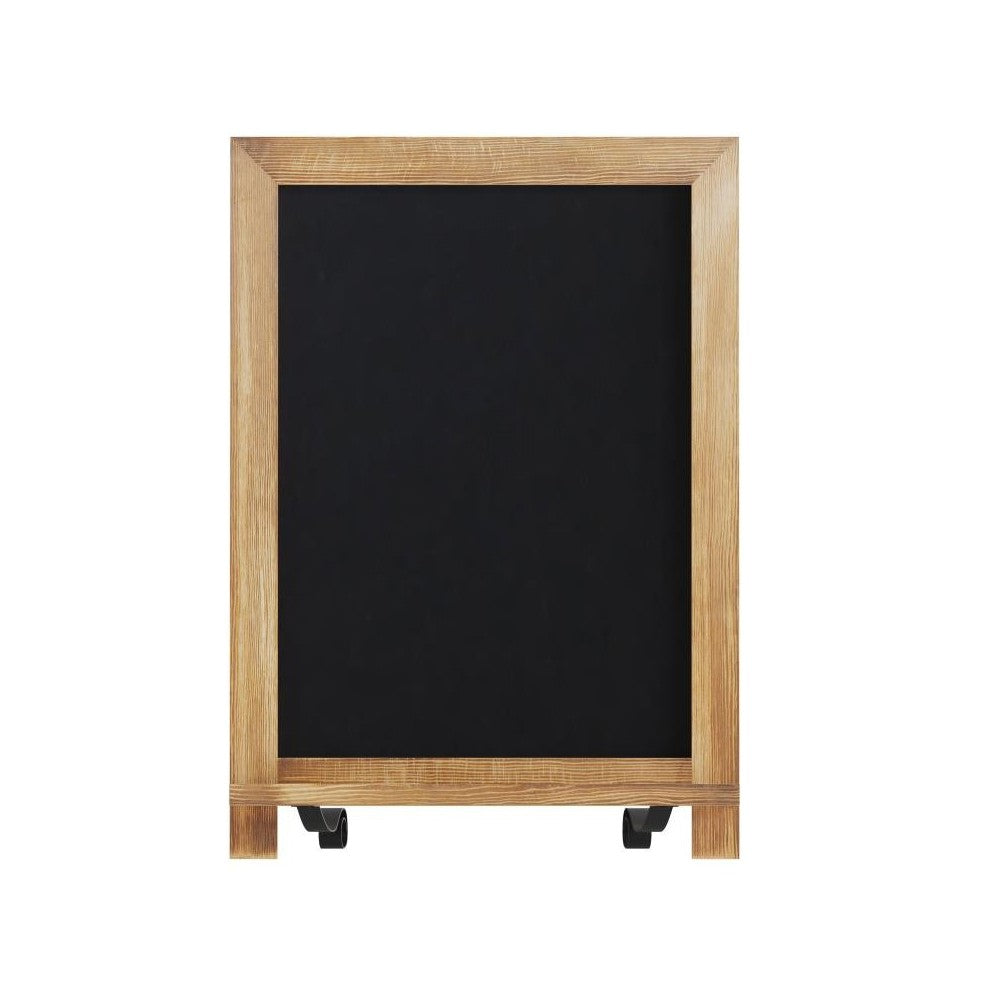Torched Brown Tabletop Chalkboard 12" x 17"