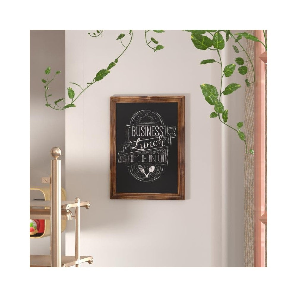 Torched Hanging Chalkboard 18" x 24"