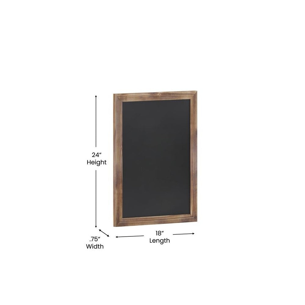 Torched Hanging Chalkboard 18" x 24"