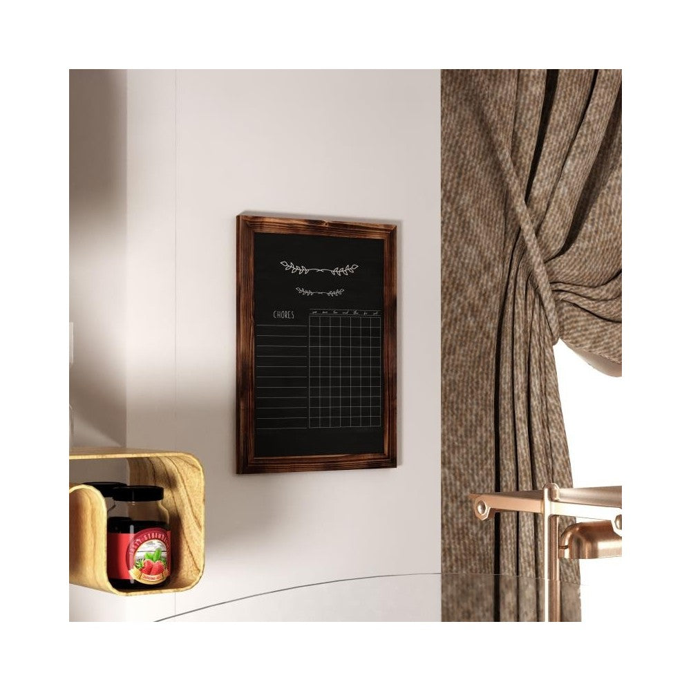 Torched Hanging Chalkboard 18" x 24"