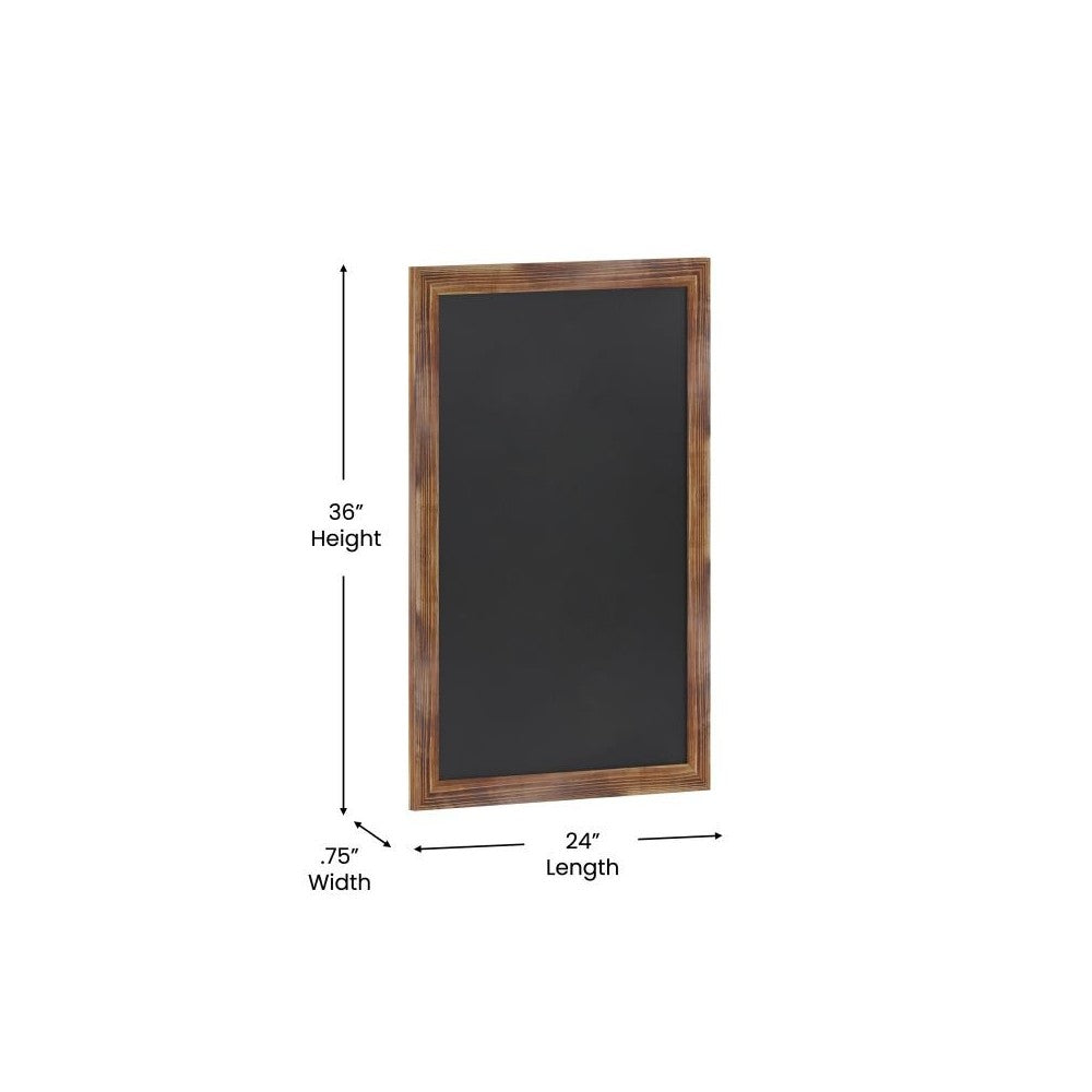 Torched Hanging Chalkboard 24" x 36"