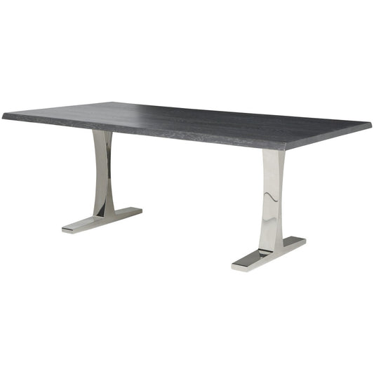 Toulouse Oxidized Gray Wood Dining Table, HGSR321